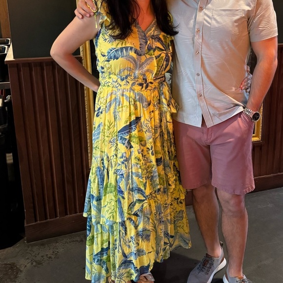 Banjanan Mercy Lisbon Garden Sunshine Wrap Dress Size small - Picture 2 of 11